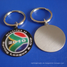 Kechain Abzeichen Edelstahl Schlüsselanhänger mit Medaille (GZHY-KC-001)